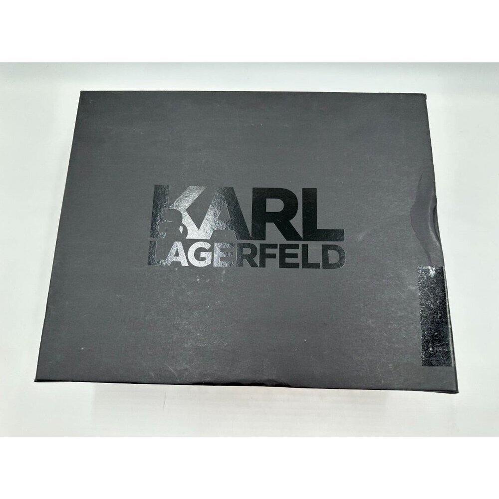 NIB Karl Lagerfeld Women Sneakers kapri Signia Leather KL62510A US 9 HTF - Picture 15 of 16